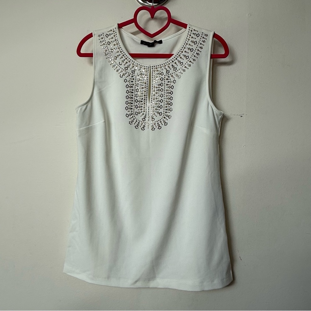 Boston Proper Sleeveless Embellished top